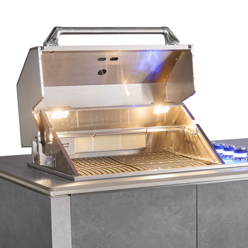 Maze-kitchen-island-open-bbq-close-view
