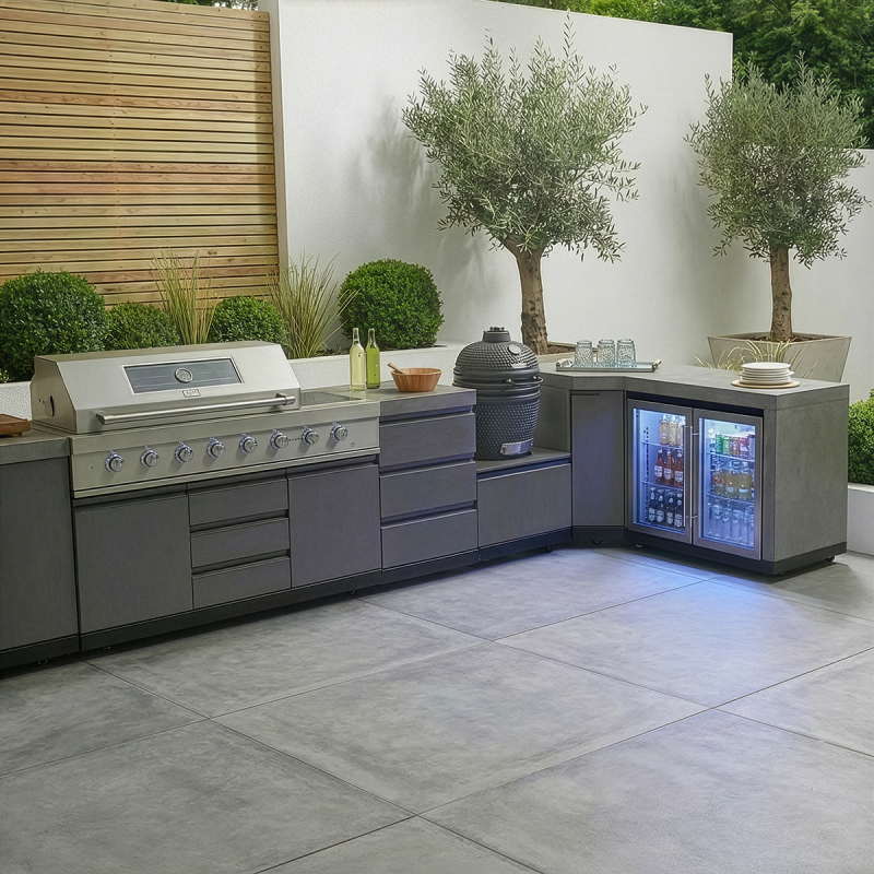 Maze_Ember_Large_U_Shape-Outdoor_Kitchen_Complete-Set_Grill_fridge_view