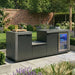 Maze Ember Linear kitchen with storage Sink and Fridge outside