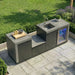 Maze Ember Linear kitchen with storage Sink and Fridge View from above