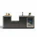 Maze Ember Linear kitchen with storage Sink and Fridge