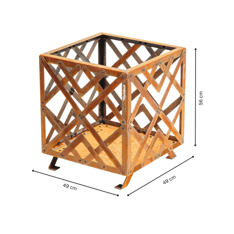 GrillSymbol Corten Steel Fire Pit Sverre - 48cm