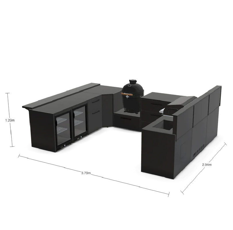 Suns_Lifestyle_U001_Blenheim_U-Shape_Kitchen_measurements_right_view