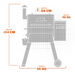 Traeger Pro 575 black international dimensions