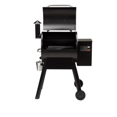 Traeger Pro 575 Black International woth hood open