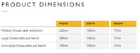 SunsLifestyle-ovada-bench-dining-collection-dimensions